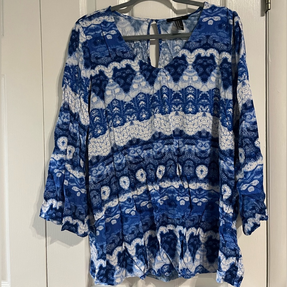 Forever 21 Patterned Blouse